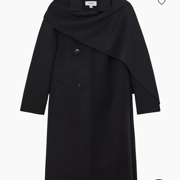 Reiss Navy Wool Coat for Women US8 - Picture 5 of 5